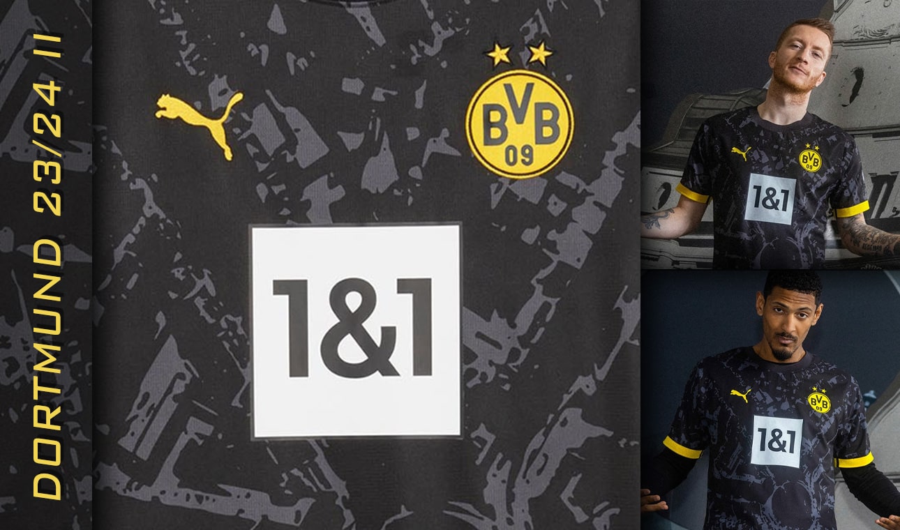 Details of the Borussia Dortmund 2023/2024 II Puma  jersey